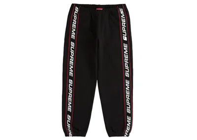 Pre-owned Supreme Men's  Text Rib Sweatpant In Black