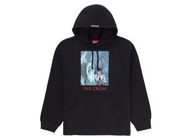 Pre-owned Supreme Men's  The Crow Hooded Sweatshirt In Black
