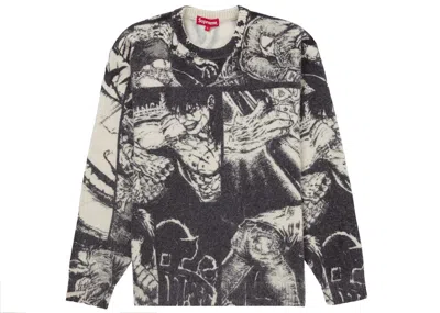 Pre-owned Supreme Men's  The Crow Sweater In White