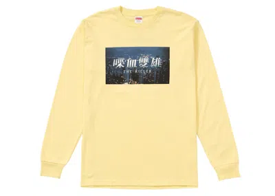 Pre-owned Supreme Men's  The Killer Long Sleeve Tee Shirt In Pale Yellow