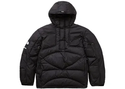 Pre-owned Supreme Men's  The North Face 800fill Half Zip Hooded Pullover In Black