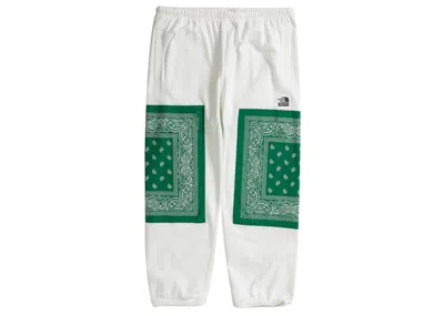 Pre-owned Supreme Men's  The North Face Bandana Sweatpant In White