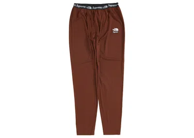 Pre-owned Supreme Men's  The North Face Base Layer Pant In Brown