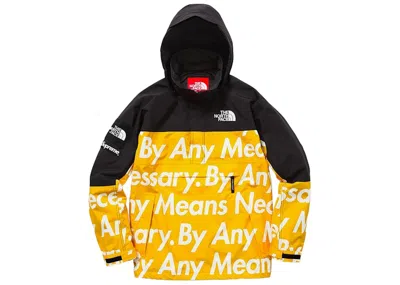 Pre-owned Supreme Men's  The North Face By Any Means Mountain Jacket In Yellow