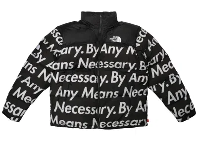 Pre-owned Supreme Men's  The North Face By Any Means Nuptse Jacket In Black