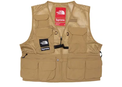 Pre-owned Supreme Men's  The North Face Cargo Vest In Gold