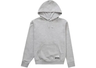 Pre-owned Supreme Men's  The North Face Convertible Hooded Sweatshirt In Heather Grey In Gray