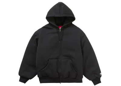 Pre-owned Supreme Men's  The North Face Down Filled Zip Up Hooded Sweatshirt In Black