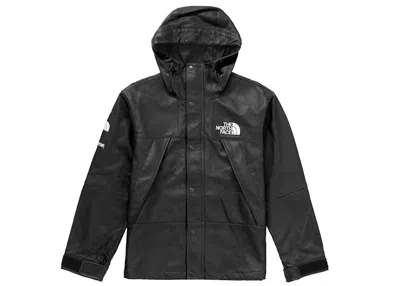 Pre-owned Supreme Men's  The North Face Leather Mountain Parka Jacket In Black