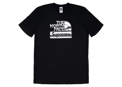 Pre-owned Supreme Men's  The North Face Metallic Logo T-shirt In Black