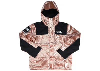Pre-owned Supreme Men's  The North Face Metallic Mountain Parka Jacket In Rose Gold