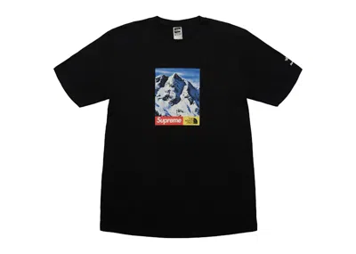 Pre-owned Supreme Men's  The North Face Mountain Tee Shirt In Black