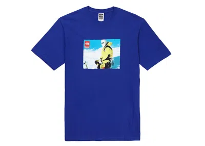 Pre-owned Supreme Men's  The North Face Photo Tee Shirt In Royal