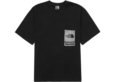 Pre-owned Supreme Men's  The North Face Printed Pocket Tee Shirt In Black