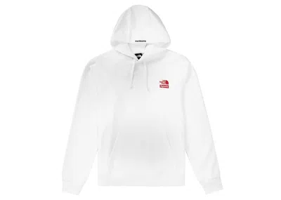 Pre-owned Supreme Men's  The North Face Statue Of Liberty Hooded Sweatshirt In White