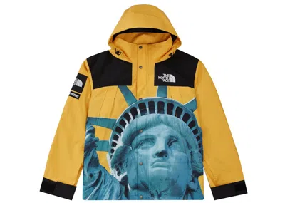 Pre-owned Supreme Men's  The North Face Statue Of Liberty Mountain Jacket In Yellow