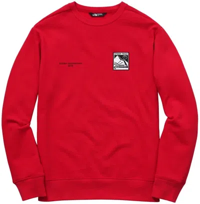 Pre-owned Supreme Men's  The North Face Steep Tech Crewneck Sweatshirt In Red