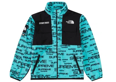 Pre-owned Supreme Men's  The North Face Steep Tech Fleece Jacket In Teal