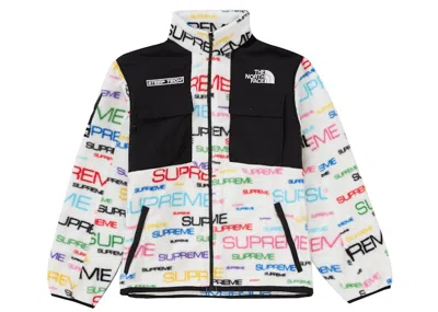 Pre-owned Supreme Men's  The North Face Steep Tech Fleece Jacket In White