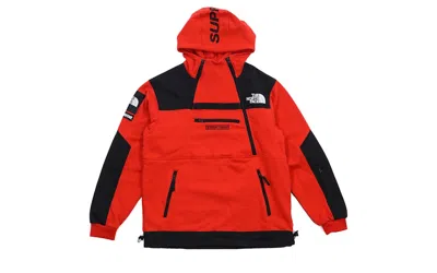 Pre-owned Supreme Men's  The North Face Steep Tech Hooded Sweatshirt In Red