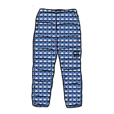 Pre-owned Supreme Men's  The North Face Studded Nuptse Pant In Royal In Blue