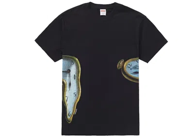Pre-owned Supreme Men's  The Persistence Of Memory Tee Shirt In Black