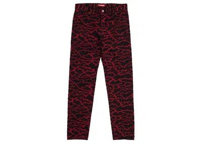 Pre-owned Supreme Men's  Thorn Jean In Red