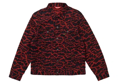 Pre-owned Supreme Men's  Thorn Trucker Jacket In Red