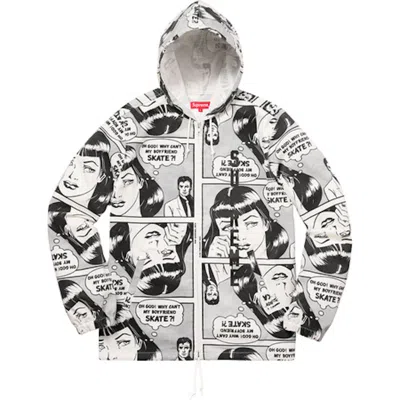 Pre-owned Supreme Men's  Thrasher Boyfriend Hooded Jacket In White