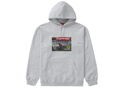 Pre-owned Supreme Men's  Thrasher Hooded Sweatshirt In Ash Grey In Gray