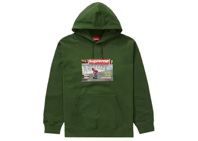 Pre-owned Supreme Men's  Thrasher Hooded Sweatshirt In Green