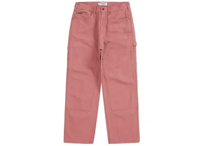 Pre-owned Supreme Men's  Timberland Double Knee Painter Pant In Dusty Red