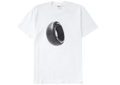 Pre-owned Supreme Men's  Tire Tee Shirt In White