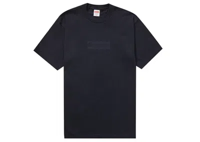Pre-owned Supreme Men's  Tonal Box Logo Tee Shirt In Black