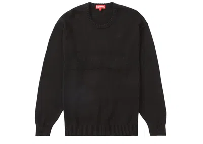 Pre-owned Supreme Men's  Tonal Paneled Sweater In Black