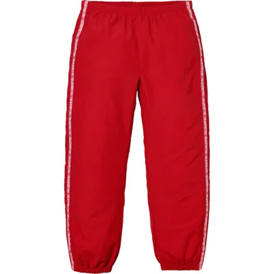 Pre-owned Supreme Men's  Tonal Taping Track Pant In Red