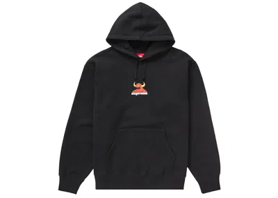 Pre-owned Supreme Men's  Toy Machine Hooded Sweatshirt In Black