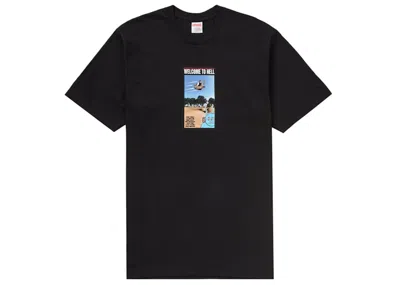 Pre-owned Supreme Men's  Toy Machine Welcome To Hell Tee Shirt In Black