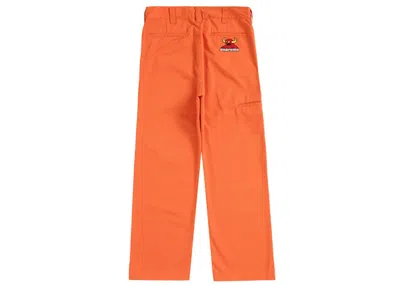 Pre-owned Supreme Men's  Toy Machine Work Pant In Bright Orange