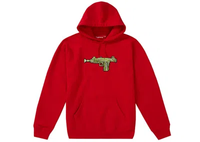 Pre-owned Supreme Men's  Toy Uzi Hooded Sweatshirt In Red