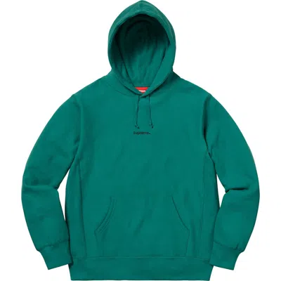 Pre-owned Supreme Men's  Trademark Hooded Sweatshirt In Dark Teal