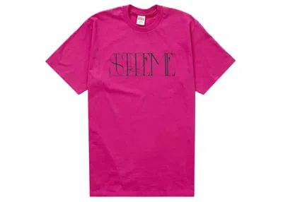 Pre-owned Supreme Men's  Trademark Tee Shirt In Magenta