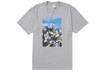 Pre-owned Supreme Men's  Trash Tee Shirt In Heather Grey