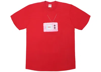 Pre-owned Supreme Men's  Tv Tee Shirt In Red