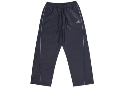 Pre-owned Supreme Men's  Umbro Leather Track Pant In Navy Blue