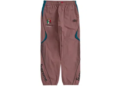 Pre-owned Supreme Men's  Umbro Track Pant In Dusty Plum In Purple