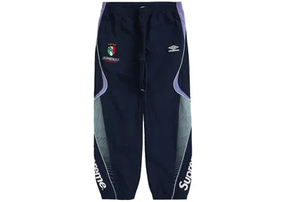 Pre-owned Supreme Men's  Umbro Track Pant In Navy Blue