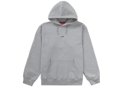 Pre-owned Supreme Men's  Underline Hooded Sweatshirt In Heather Grey
