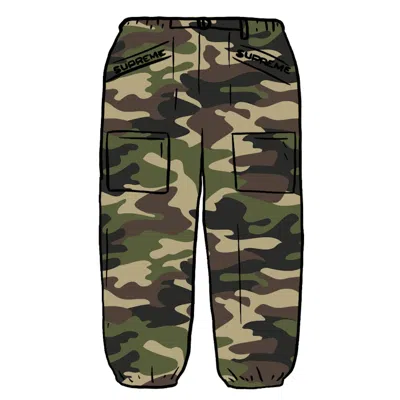 Pre-owned Supreme Men's  Utility Belted Pant In Woodland Camo