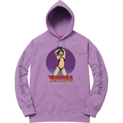 Pre-owned Supreme Men's  Vampirella Hooded Sweatshirt In Dusty Lavender